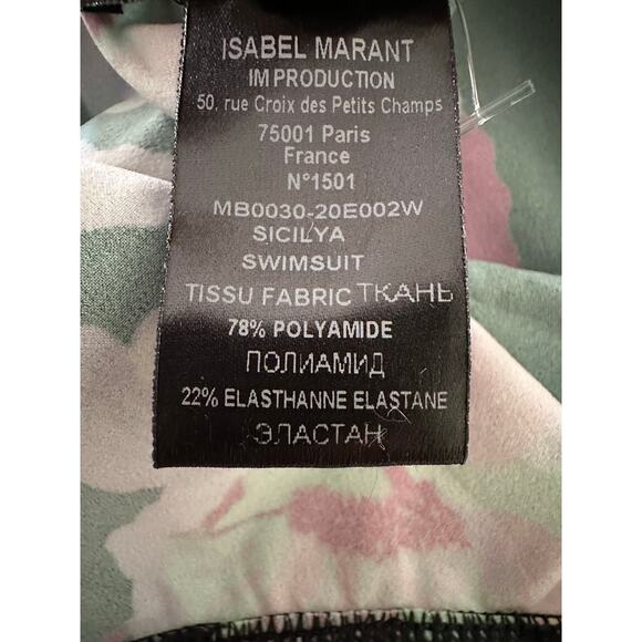 ISABEL MARANT Sicilya One-Piece Swimsuit size 36/ US 4 Faded night $275 - Picture 9 of 16